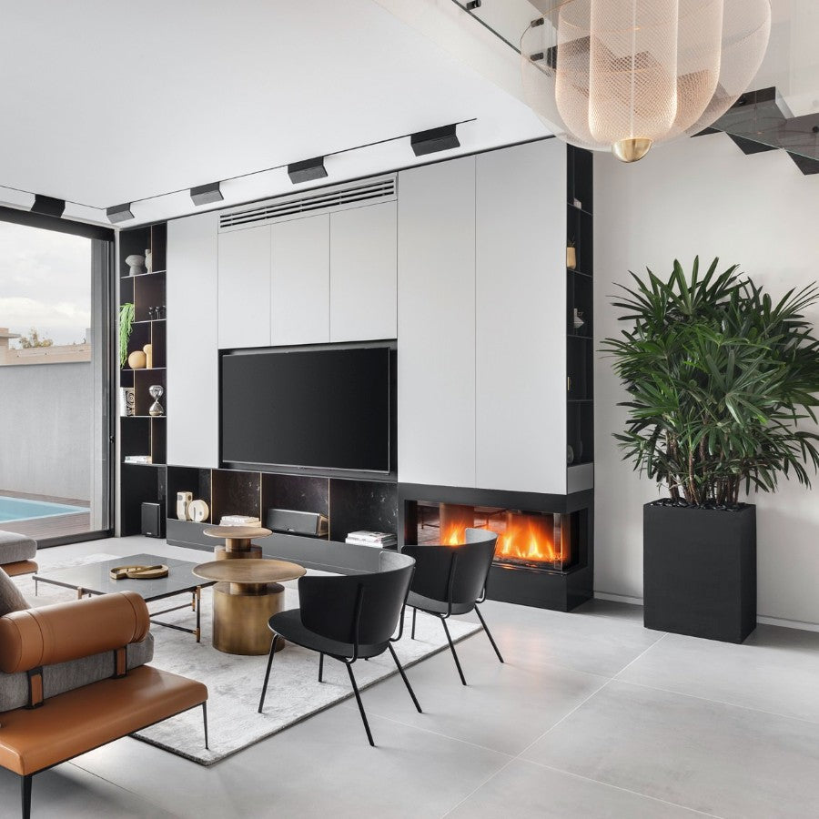 Ortal 44" Standard Corner 44H Gas Fireplace w/ Screen Barrier