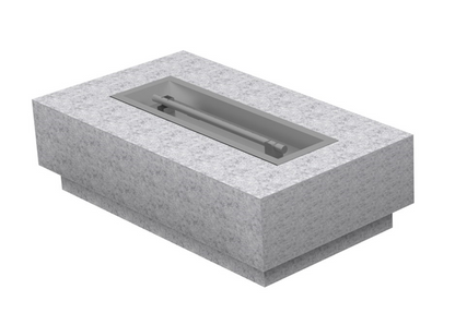 Coronado Gas Fire Pit Kit - Ready-to-Finish - 72" x 28" x 15" by The Outdoor Plus