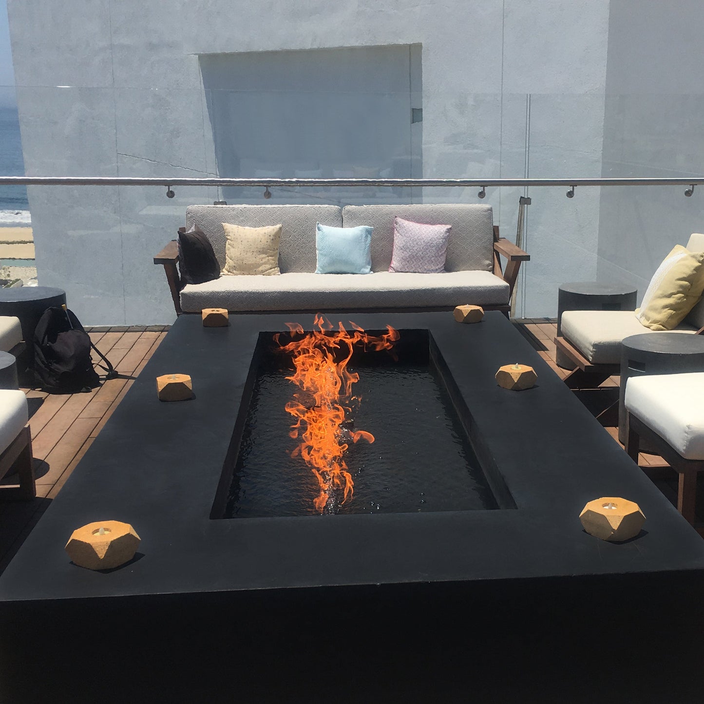 Regal Concrete Fire Pit by The Outdoor Plus - Free Cover Included