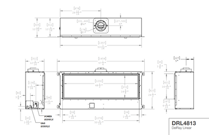 Montigo DelRay Linear DRL4813 Gas Fireplace