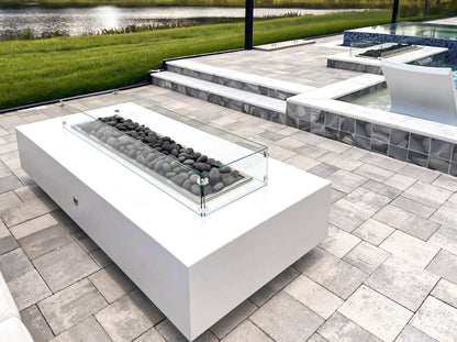 Del Mar Concrete Fire Pit by The Outdoor Plus - Free Cover Included