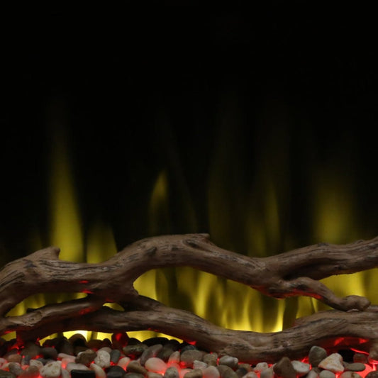 Dimplex Driftwood and River Rock Ember Bed for Nova Fireboxes
