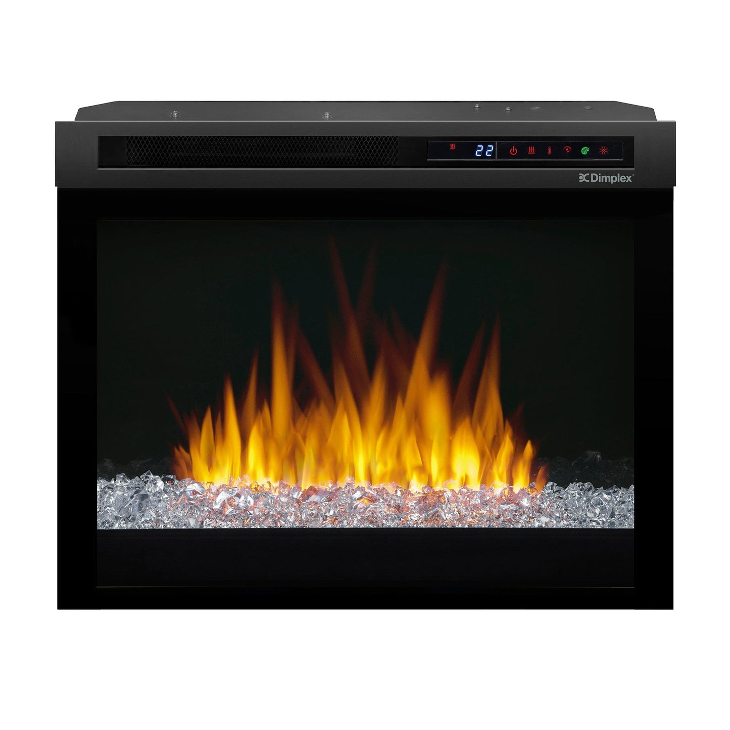 Dimplex Nova 23" Plug-in Electric Firebox With Acrylic Crystals Ember Bed