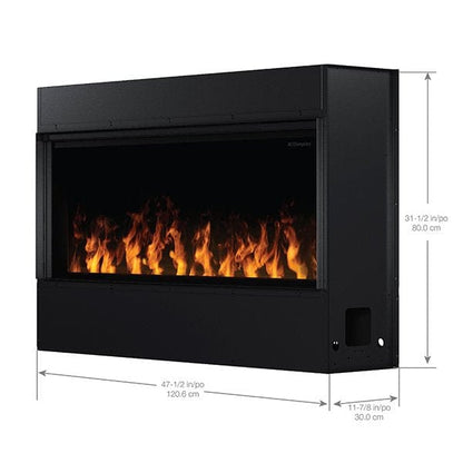 Dimplex Optimyst Linear 46" Electric Fireplace With Acrylic Ice and Driftwood Media