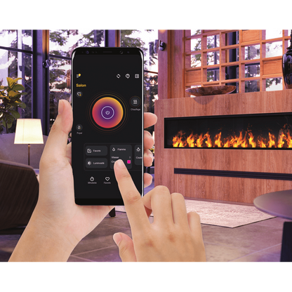 Dimplex Optimyst Linear 46" Electric Fireplace With Acrylic Ice and Driftwood Media