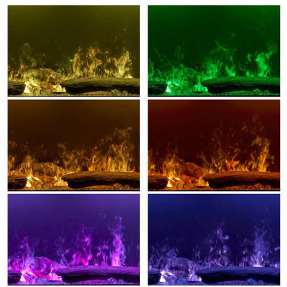 Dimplex Optimyst Linear 66" Electric Fireplace With Acrylic Ice and Driftwood Media