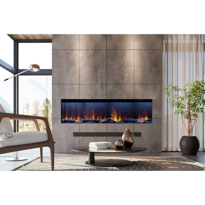 Dimplex Optimyst Linear 66" Electric Fireplace With Acrylic Ice and Driftwood Media