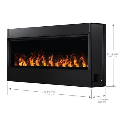 Dimplex Optimyst Linear 66" Electric Fireplace With Acrylic Ice and Driftwood Media