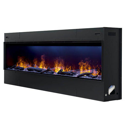Dimplex Optimyst Linear 86" Electric Fireplace With Acrylic Ice and Driftwood Media