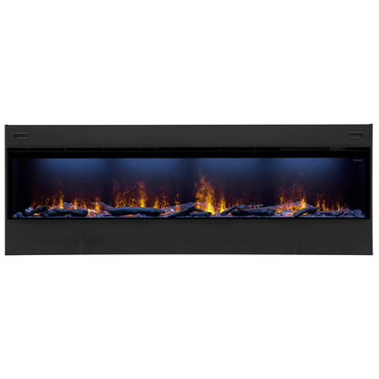 Dimplex Optimyst Linear 86" Electric Fireplace With Acrylic Ice and Driftwood Media