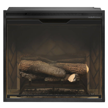 Dimplex Revillusion 24" Built-in Electric Firebox With Herringbone Brick Interior
