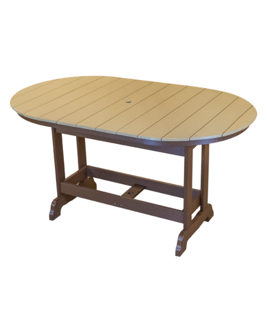 Dining Height 6′ Oval Table