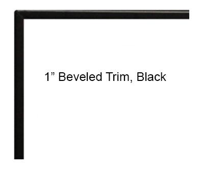 Empire 1" Adjustable Matte Black Beveled Trim Kit for Boulevard DVLL36 Direct Vent Linear Fireplace