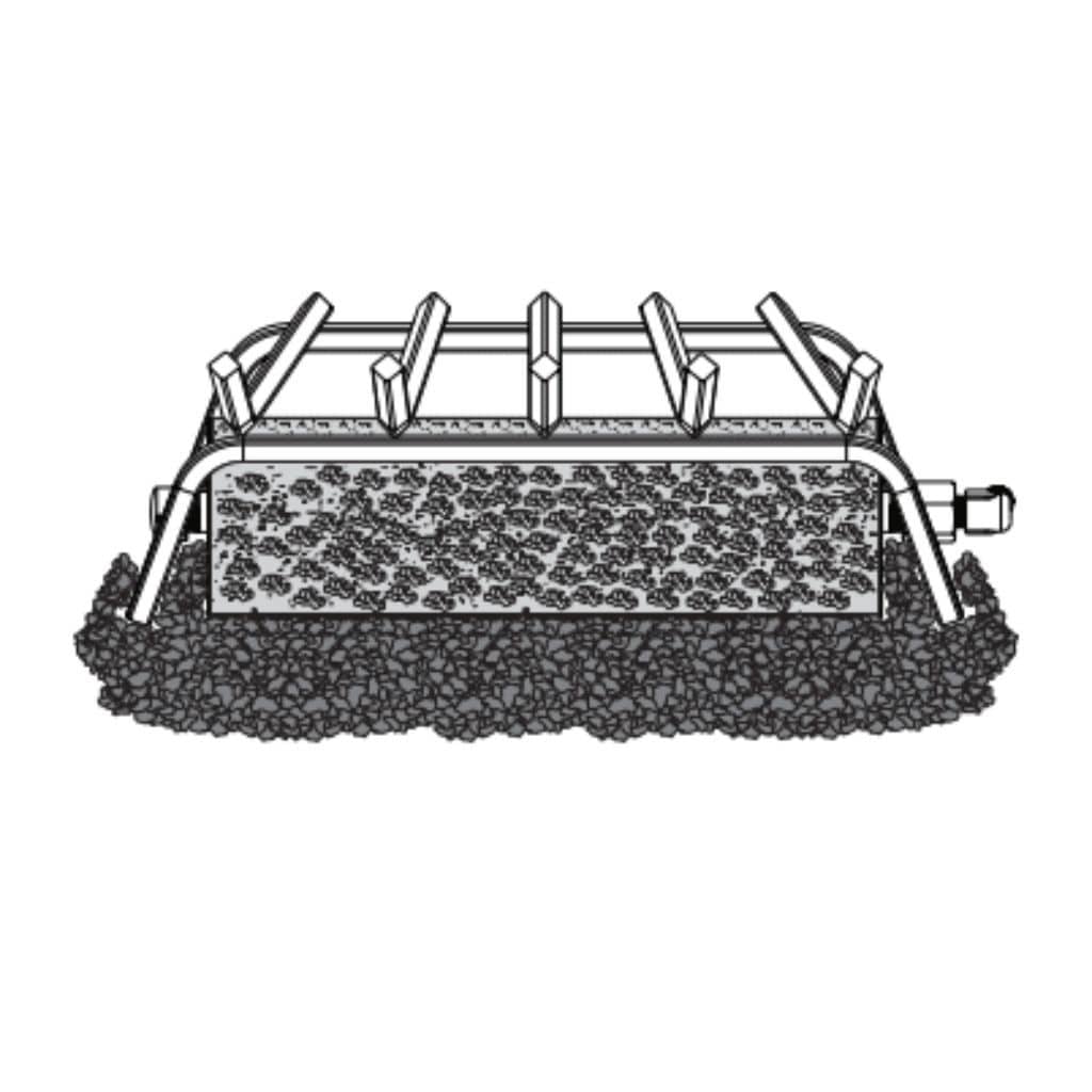 Empire 18" Match Light Single Sand Pan Vented Burner