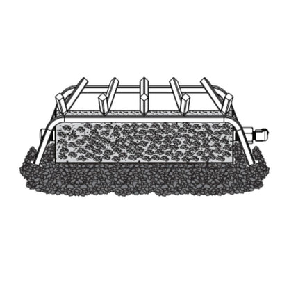 Empire 18" Match Light Single Sand Pan Vented Burner