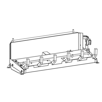 Empire 18" Variable Flame With Remote Control for On/Off and Flame Height, Natural Gas Vent Free Slope Glaze Burner