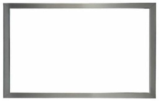 Empire 1.5" Brushed Nickel Rectangle Front for 36" Tahoe Clean Face Peninsula Fireplace End