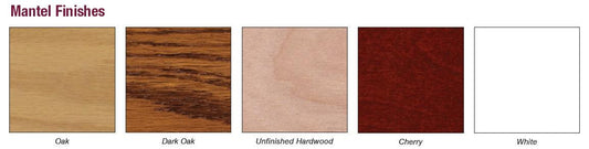Empire 24" Corner Cabinet Mantel With Base in Cherry Finish