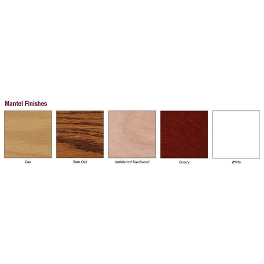 Empire 32" Standard Cabinet Mantel With Base in Cherry Finish