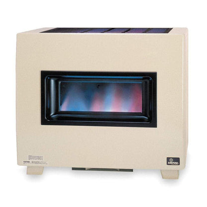 Empire 34" 50,000 BTU Hydraulic Thermostat Control, Propane Gas Visual Flame Room Heater With Blower