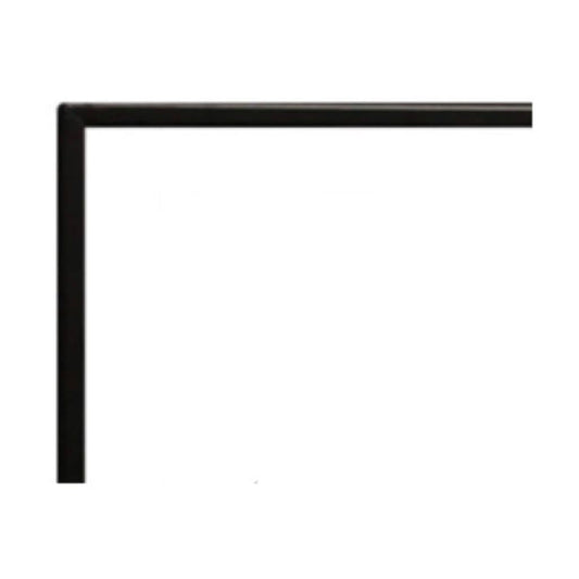 Empire 3/4" Matte Black Beveled Frame for 48" Boulevard Vent Free See Through Linear Fireplace