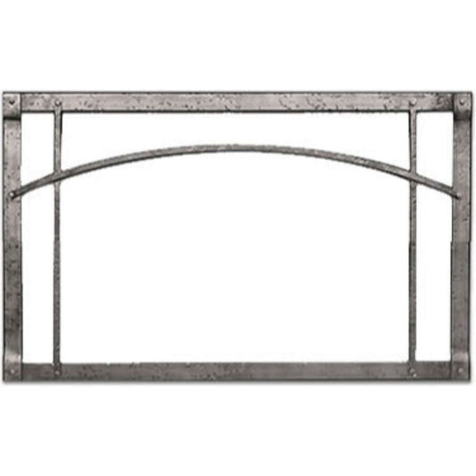 Empire 36" Distressed Pewter Arch Forged Iron Inset for Rushmore DVCT36 Direct Vent Fireplace