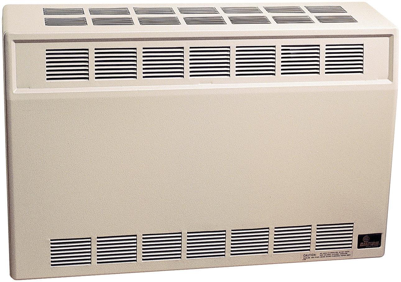 Empire 37" 35,000 BTU Beige Millivolt With Thermostat Control, Propane Gas Direct Vent Wall Furnace