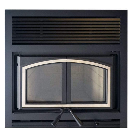 Empire 38" Nickel Door Overlay for St. Clair 4300 Wood Burning Fireplace