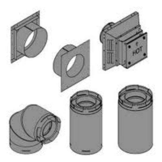 Empire 4 x 6 5/8 DV Vent Kit Top Vent