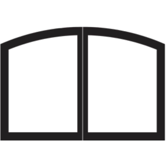 Empire Black Arch Door Set for 36" Tahoe Deluxe Fireplace