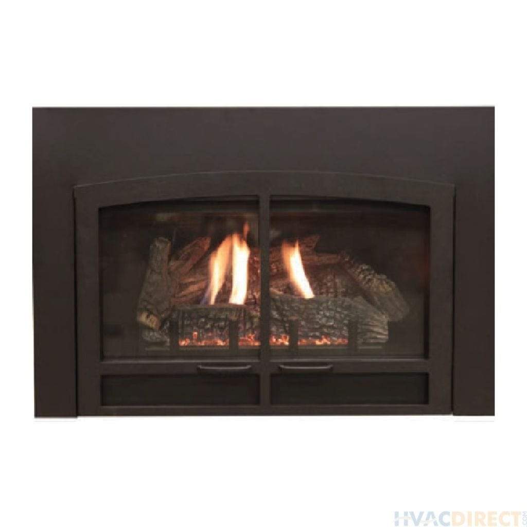 Empire Black Horizon Decorative Door Front for 34" Large Innsbrook Direct Vent Fireplace Insert