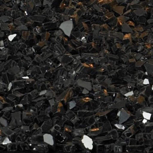 Empire Black Polished Decorative Crushed Glass Media (10 Sq. Ft.)