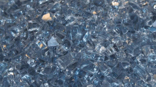 Empire Blue Clear Decorative Crushed Glass Media (10 Sq. Ft.)
