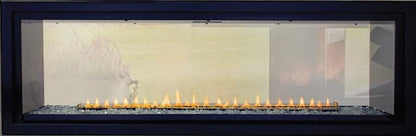 Empire Boulevard 48" Intermittent Pilot With Thermostat Variable Remote Control, Propane Gas Vent Free See Through Linear Fireplace