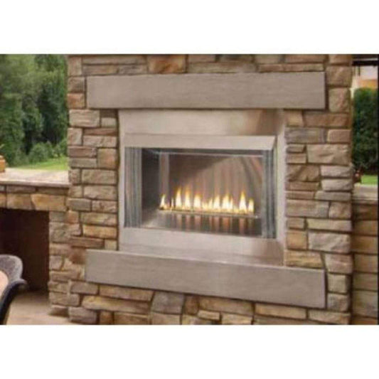 Empire Carol Rose Coastal 42" Stainless Steel Flush Front Refractory Liner, Premium Outdoor Firebox