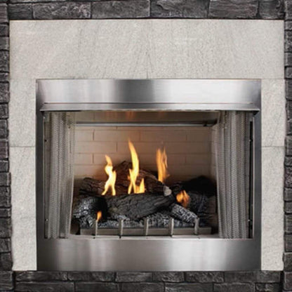 Empire Carol Rose Coastal 42" Stainless Steel Millivolt Control, Propane Gas Traditional Premium Outdoor Fireplace