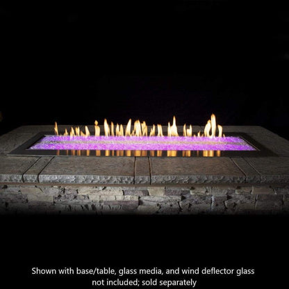 Empire Carol Rose Coastal 48" Stainless Steel Manual Control With Multicolor LED Lighting, Propane Gas Outdoor Linear Fire Pit