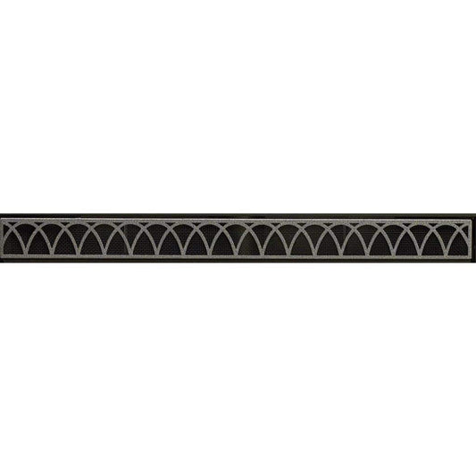Empire Hammered Pewter Arch Louvers for 32" Fireplace and Firebox