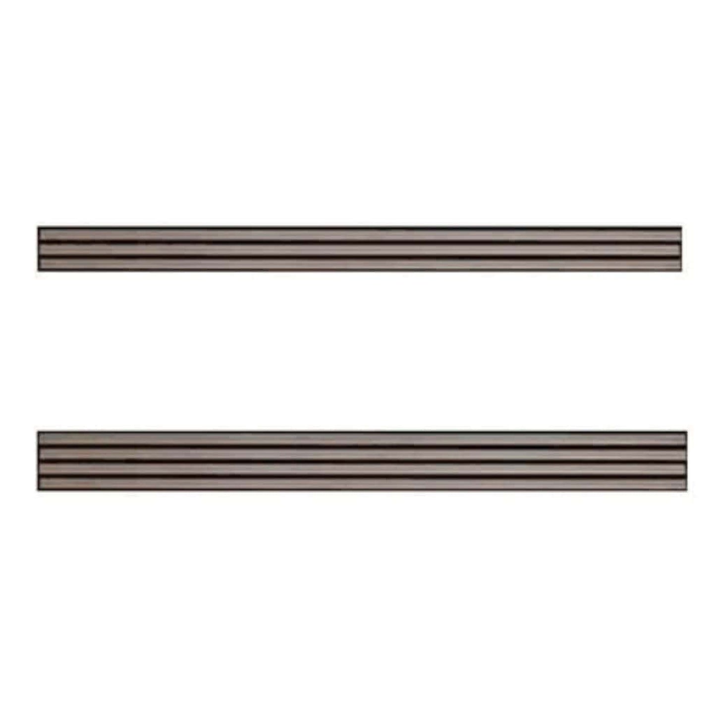 Empire Hammered Pewter Slat Louvers for 24" Vail Vent Free Premium Fireplace