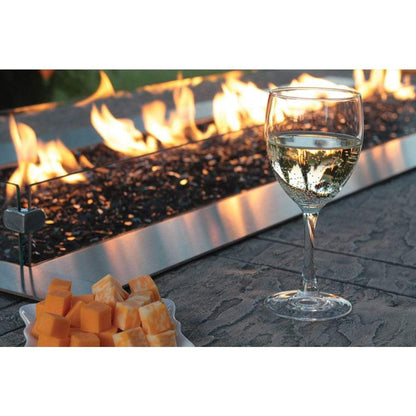 Empire High Wind Deflector Glass Panel Kit for 48" Carol Rose Coastal Outdoor Linear Fire Pit