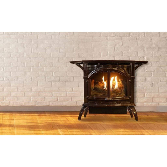 Empire Spirit 28" 25,000 BTU Matte Black Finish Intermittent Pilot Control With On/Off Switch, Natural Gas Vent Free Cast Iron Medium Stove