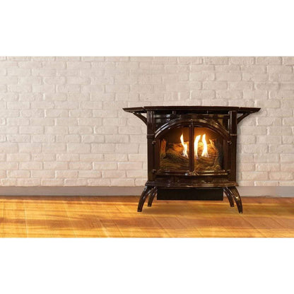 Empire Spirit 28" 25,000 BTU Matte Black Finish Intermittent Pilot Control With On/Off Switch, Propane Gas Vent Free Cast Iron Medium Stove