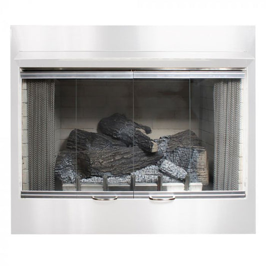 Empire Stainless Steel Bi-Fold Glass Door for 42" Carol Rose Coastal Premium Outdoor Firebox