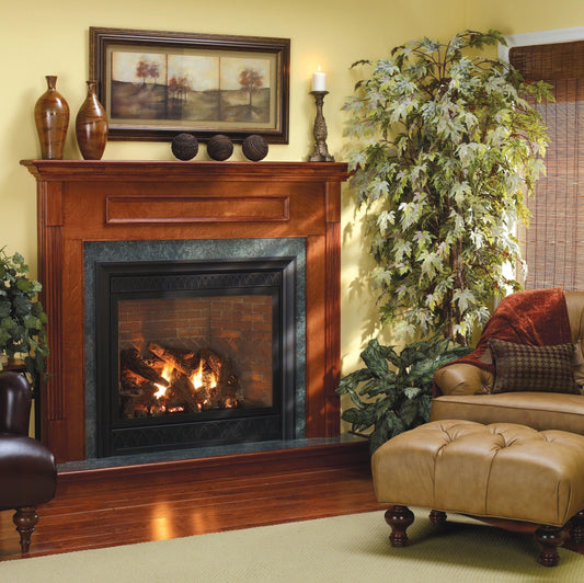 Empire Tahoe 36" Multi Function Control With On/Off Switch and Blower, Natural Gas Direct Vent Luxury Fireplace
