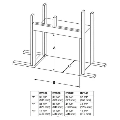 Empire Tahoe 42" Intermittent Pilot Control With On/Off Switch, Natural Gas Direct Vent Deluxe Fireplace