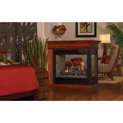 Empire Vail 36" Millivolt Control With On/Off Switch, Natural Gas Vent Free See Through Premium Fireplace