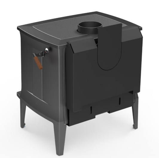 Hearthstone Green Mountain 80 Wood Stove with 6" Flue Collar Rear Heat Shield