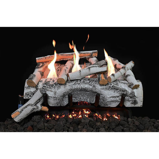 Grand Canyon Aspen Birch 24" White Ventless Gas Logs