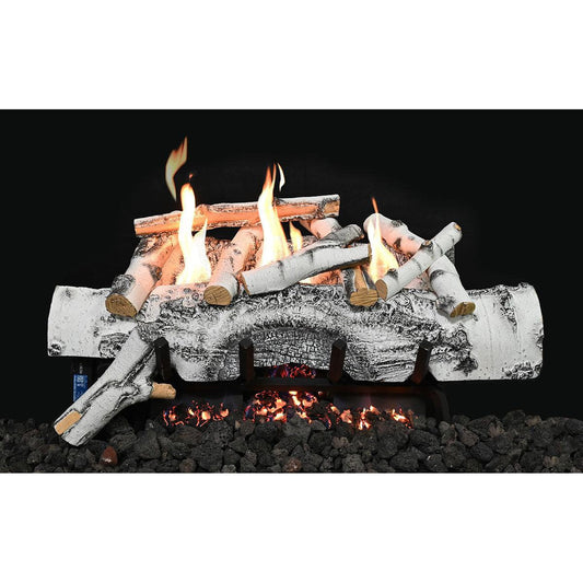 Grand Canyon Aspen Birch 30" White Ventless Gas Logs