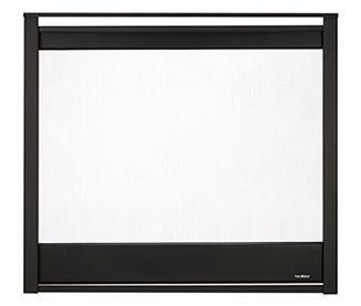 Heatilator Black End Panel Firescreen Front for Corner Gas Fireplace